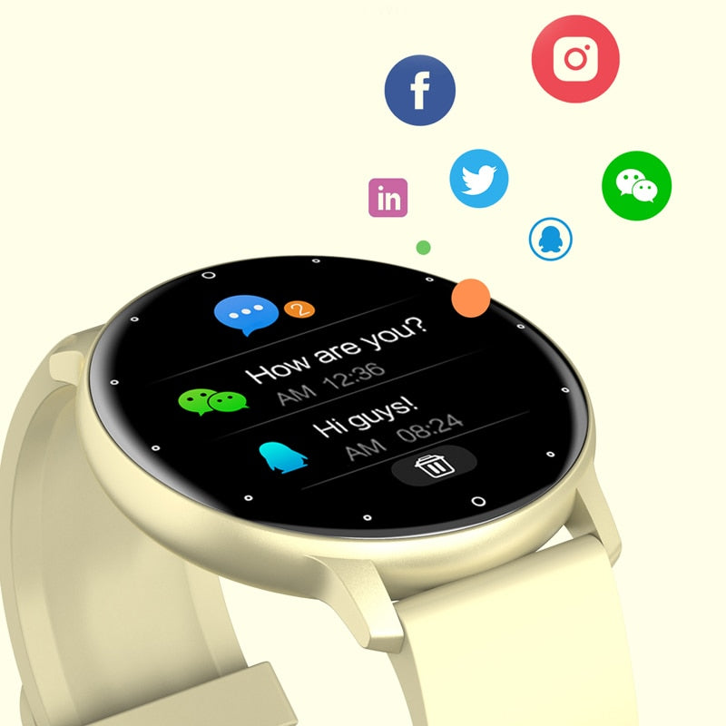 Smartwatch Fitness a prova d'água para Android e IOS.