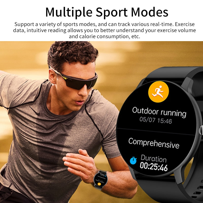 Smartwatch Fitness a prova d'água para Android e IOS.