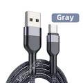 Cabo de Carregamento Rápido Tipo-C USB para Samsung S21, S20, A51, Xiaomi Mi 10, Redmi Note 9S, 8T